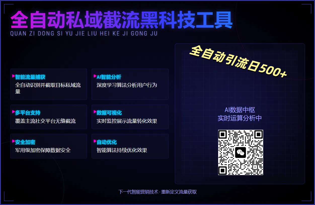 全自动私域截流黑科技工具——全自动引流日500+